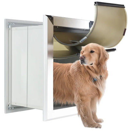 BarkShield Elite – Durable Aluminum Weatherproof Dog Door