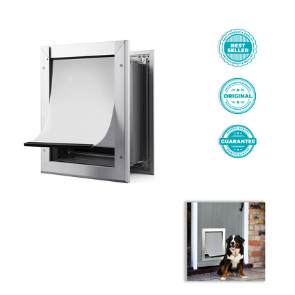 BarkShield Elite – Durable Aluminum Weatherproof Dog Door