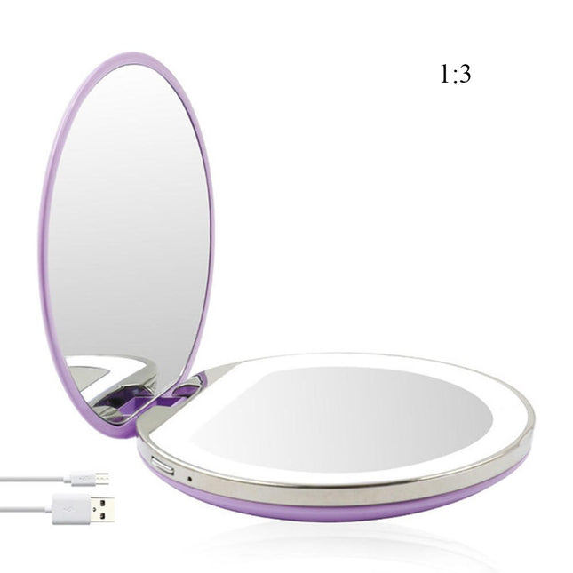 the Go-Mirror: The Portable Smart Makeup Mirror with LED Design