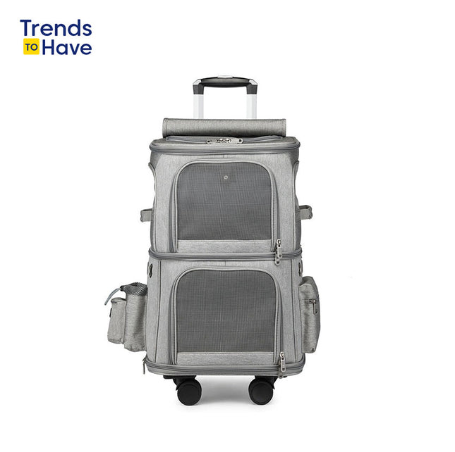 The Double-Layer Pet Trolley