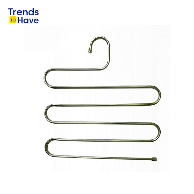 5 layers S Shape Stainless Steel Clothes Hangers